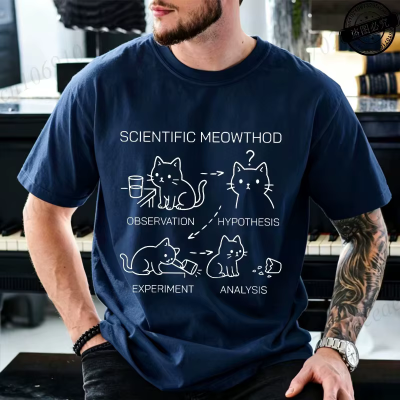 Le nouveau t-shirt pour homme pour l'été 2025 présente un motif imprimé lettres décontracté, tendanc