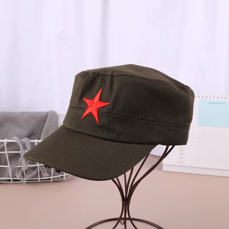 Casquette unisexe unie style cadet, chapeau de patrouille, chapeau décontracté pour le golf et la co