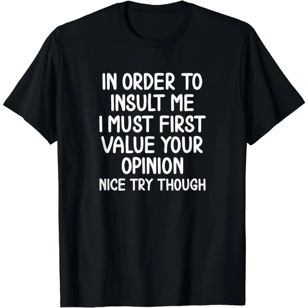 T-shirt graphique imprimé personnalisé pour hommes, cadeau drôle, blague, Industries castique, ordre