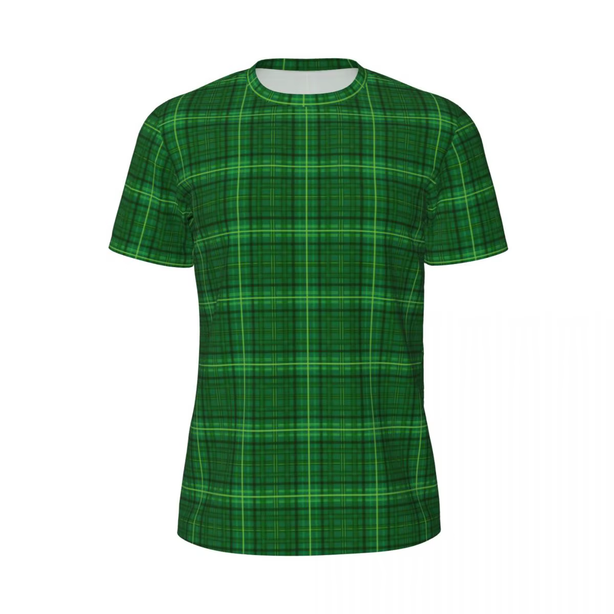 Vêtements de sport t-shirt pour homme irlandais St Patricks Day t-shirts Hippie vert Plaid t-shirts 