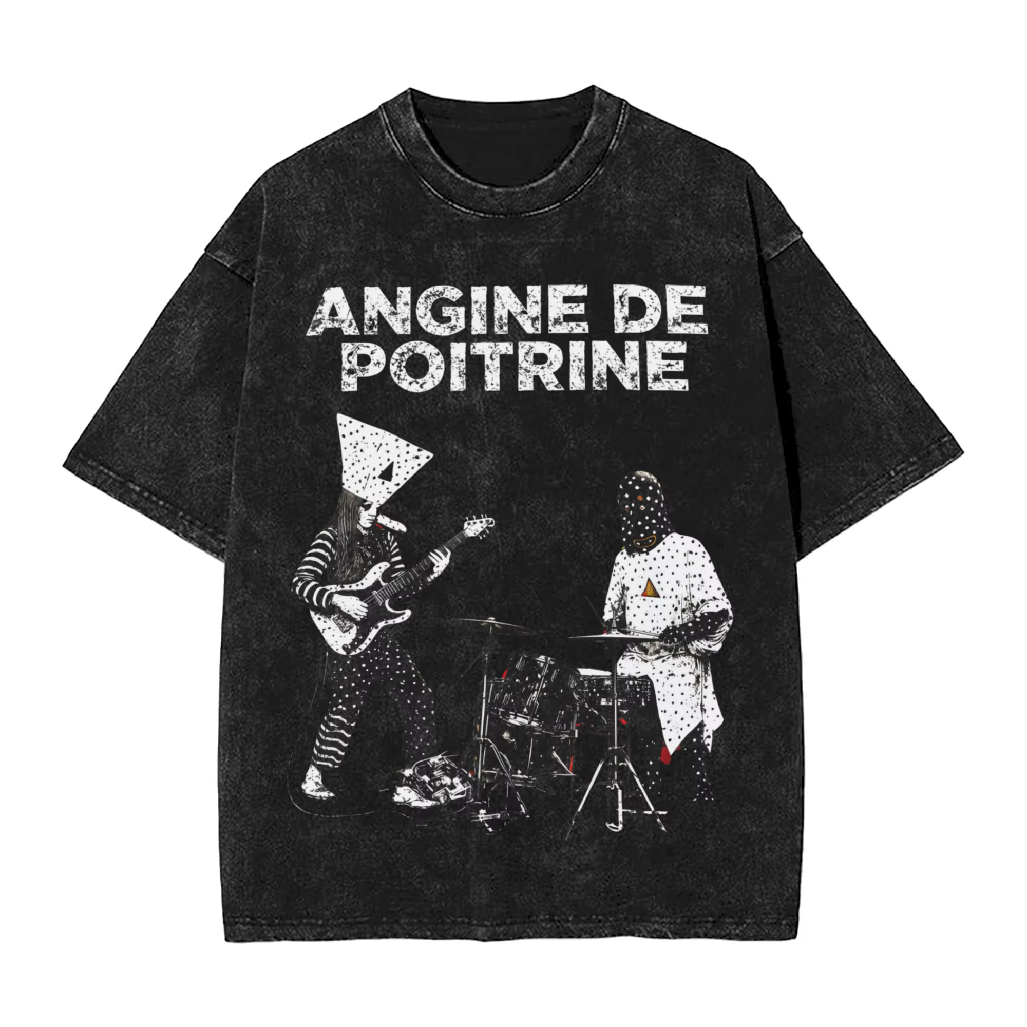 T-shirt Angine De Poitrine Music, T-shirts tendance, hauts streetwear à manches courtes, vêtements d