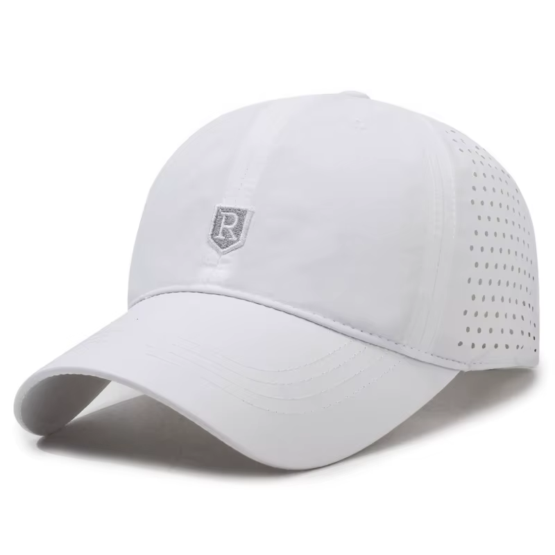 Casquette de baseball à séchage rapide pour hommes, logo R, maille perforée, respirante, casquette à