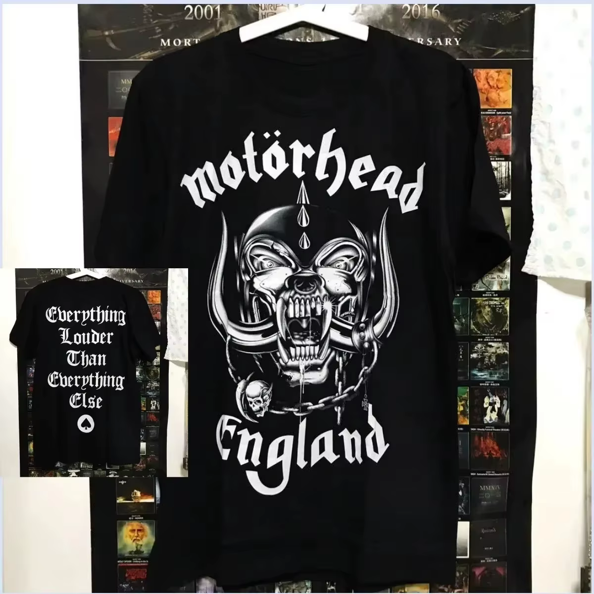 T-shirt graphique vintage Heavy Metal Motorhead été 2026, style rock des années 90, coupe oversize d