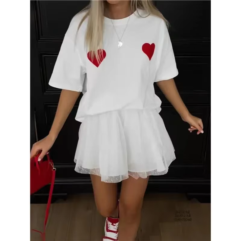 T-Shirt en coton à manches courtes pour femmes, tendance, Niche Unique, coupe ample, polyvalent, imp