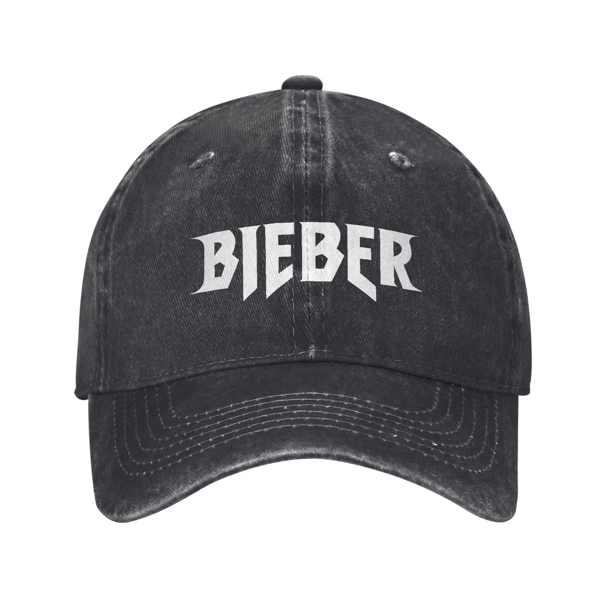 Justins Biebered Logo casquette de Baseball délavé à la mode soleil camionneur chapeau été unisexe-a