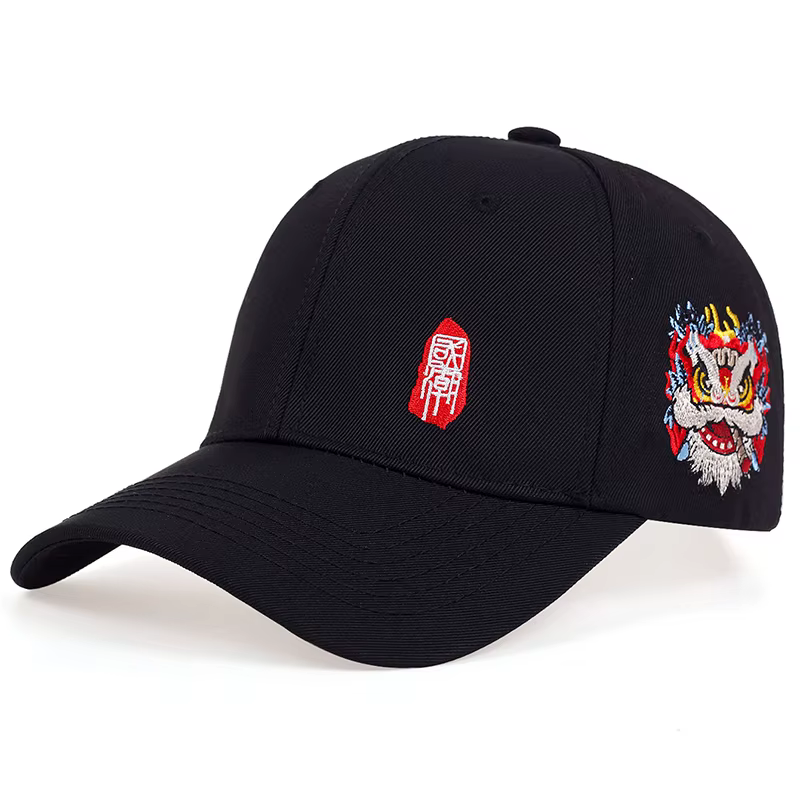 Casquette de baseball brodée de style chinois pour hommes et femmes, casquettes de soleil unisexes, 
