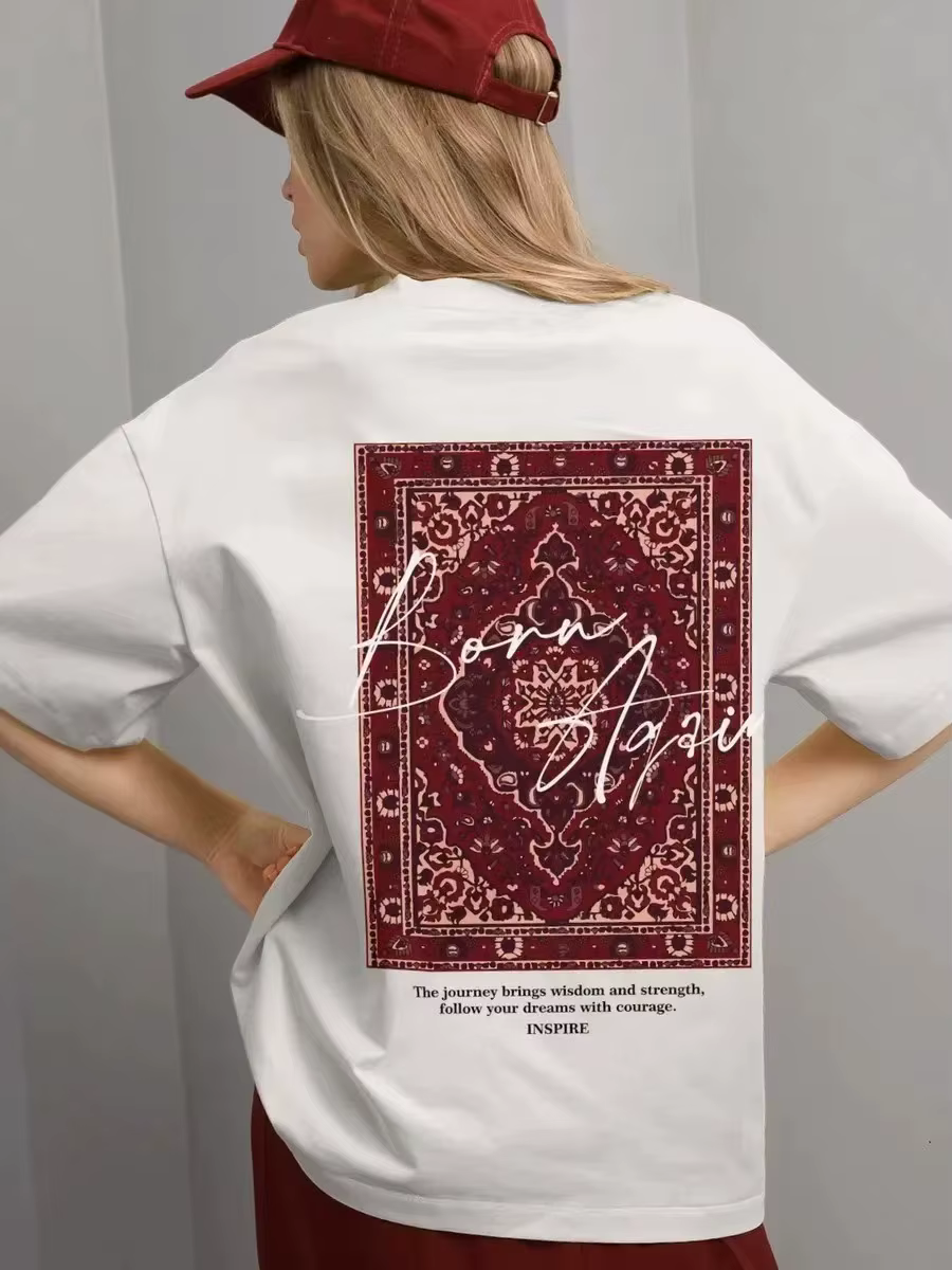 CGC 2025 nouveau Vintage femmes graphique T-shirt 100% coton été à manches courtes y2k hauts décontr