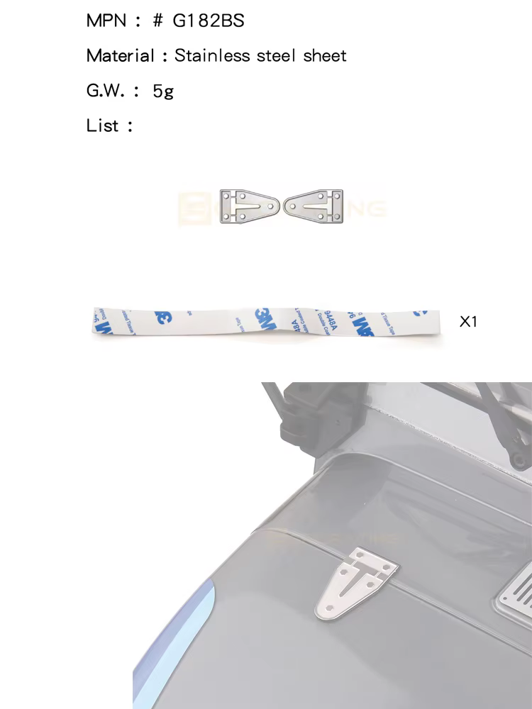 Feuille de protection de coque de voiture en métal, décoration d'apparence, barre latérale/clôture/p
