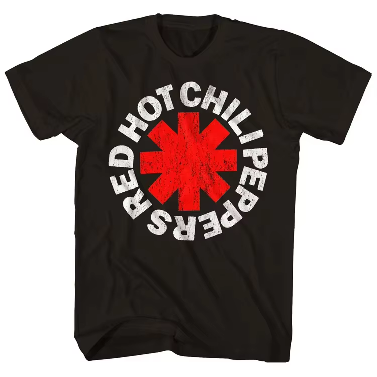 Nouveau T-shirt en coton 2026, imprimé dessin animé drôle Red Hot Chili Peppers, unisexe, style Hara