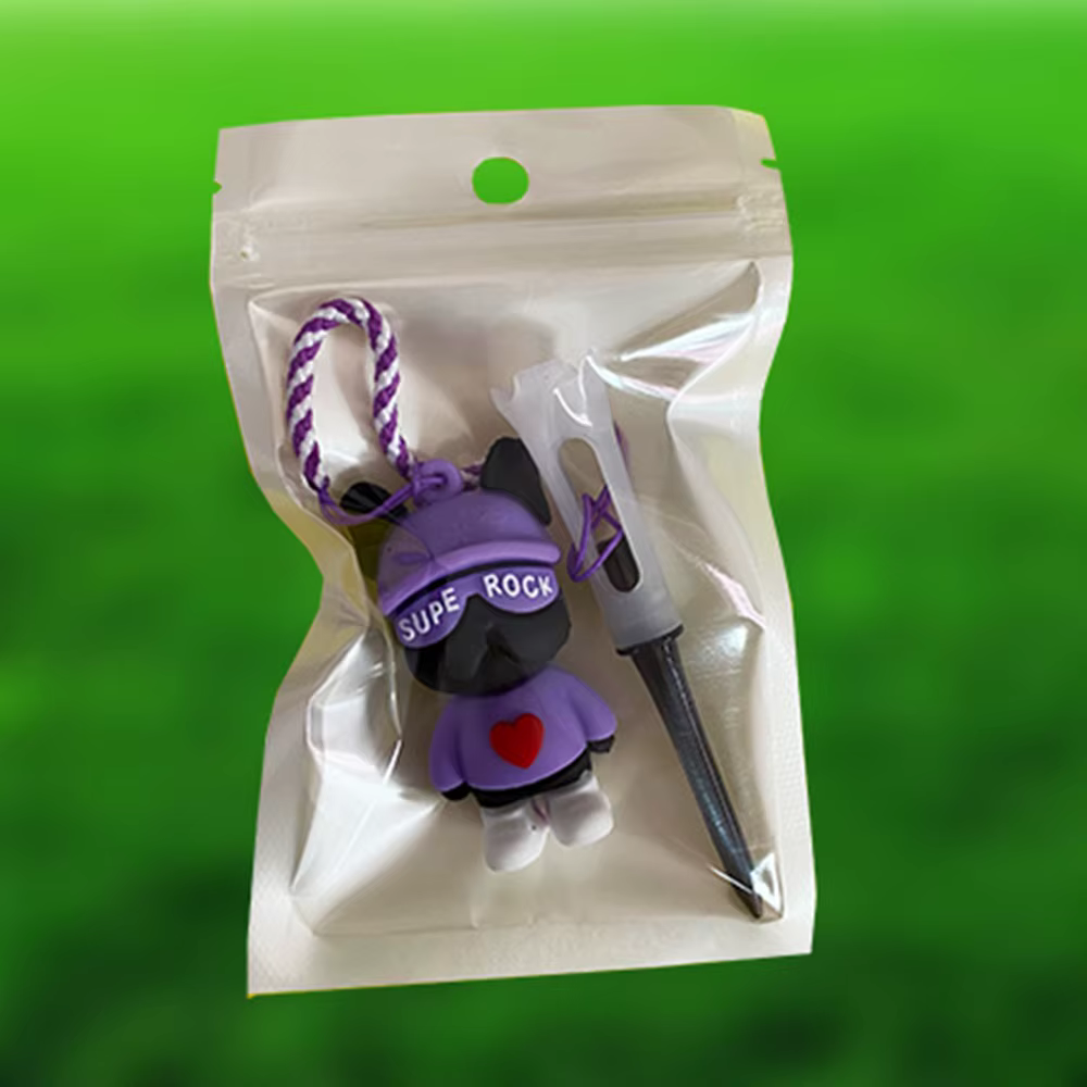 Tee de golf portable de haute qualité, accessoires de golf, pendentif ours, porte-balle de golf, tee