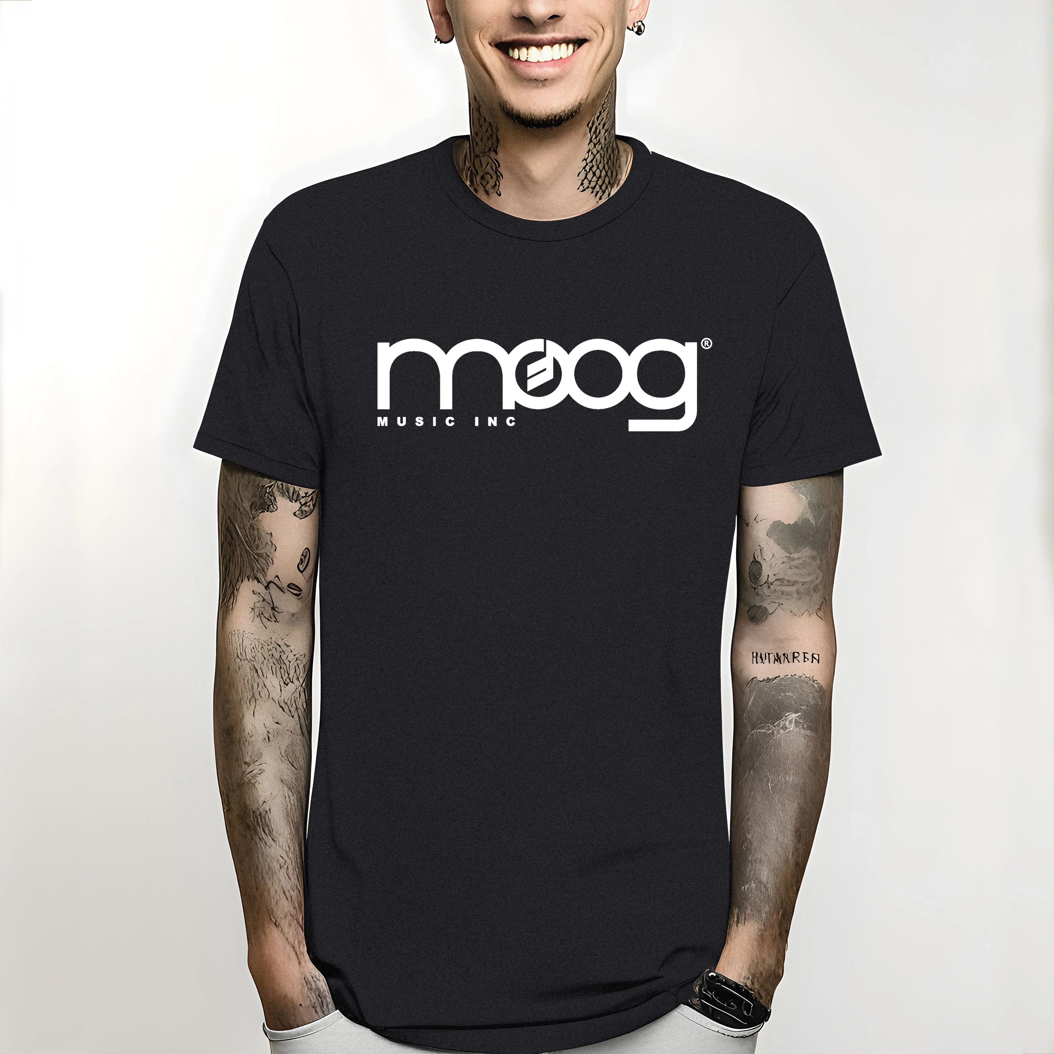 T-shirt 100% coton pour homme, haut classique, style à la mode, EWG, Synth Music Inc, Minimoog, mode