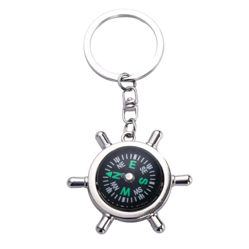 Accessoires mousqueton porte-clés équipement d'équitation outil de survie boussole de poche Mini bou