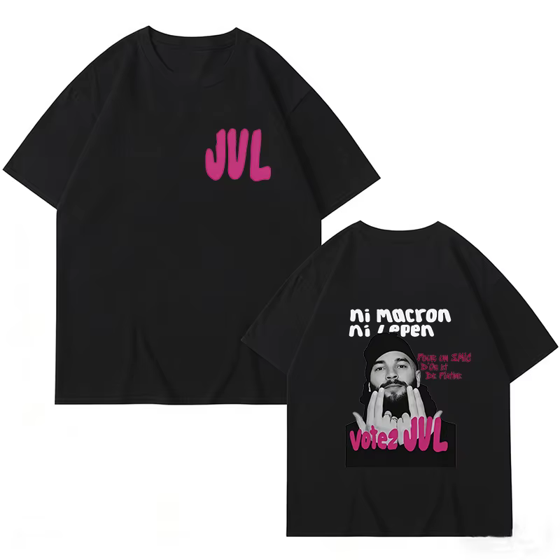 T-shirt Oversize Rapper Jul pour Homme et Femme – Vêtement Tendance Hip Hop à Manches Courtes – T-sh