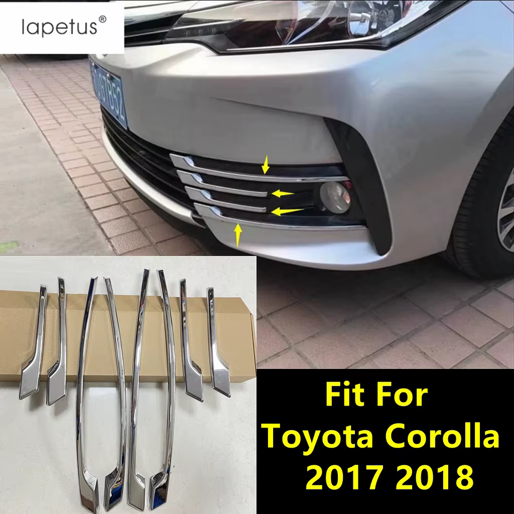 Accessoires pour Toyota Corolla 2017 2018, kit de garnitures chromées ABS pour feux antibrouillard a