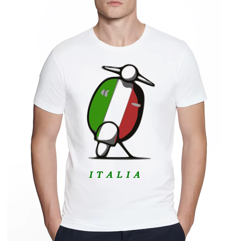 T-Shirt à Manches Courtes pour Homme, Estival et Vintage, Style Rétro, Classique, Scooter, Logo, Art