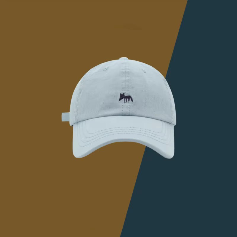 Casquette de baseball brodée Fox – Snapback unisexe de style coréen pour le visage de printemps et d