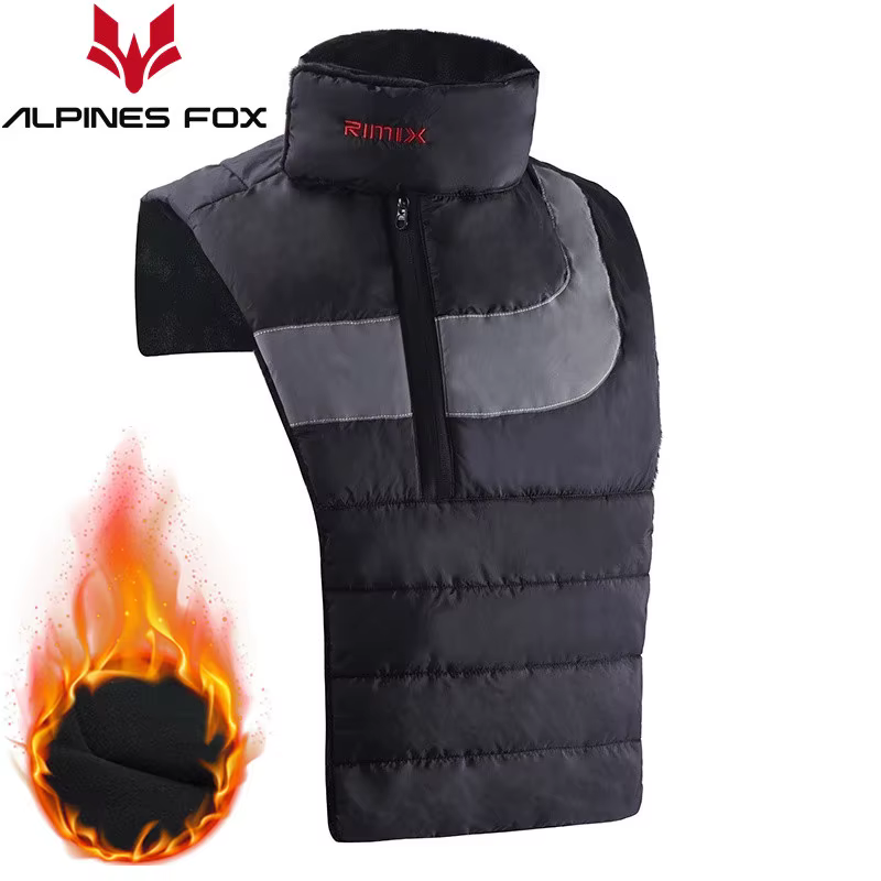 Écharpe de cou de moto d'hiver, col chauffant résistant au froid, bavoir en polaire thermique, rando