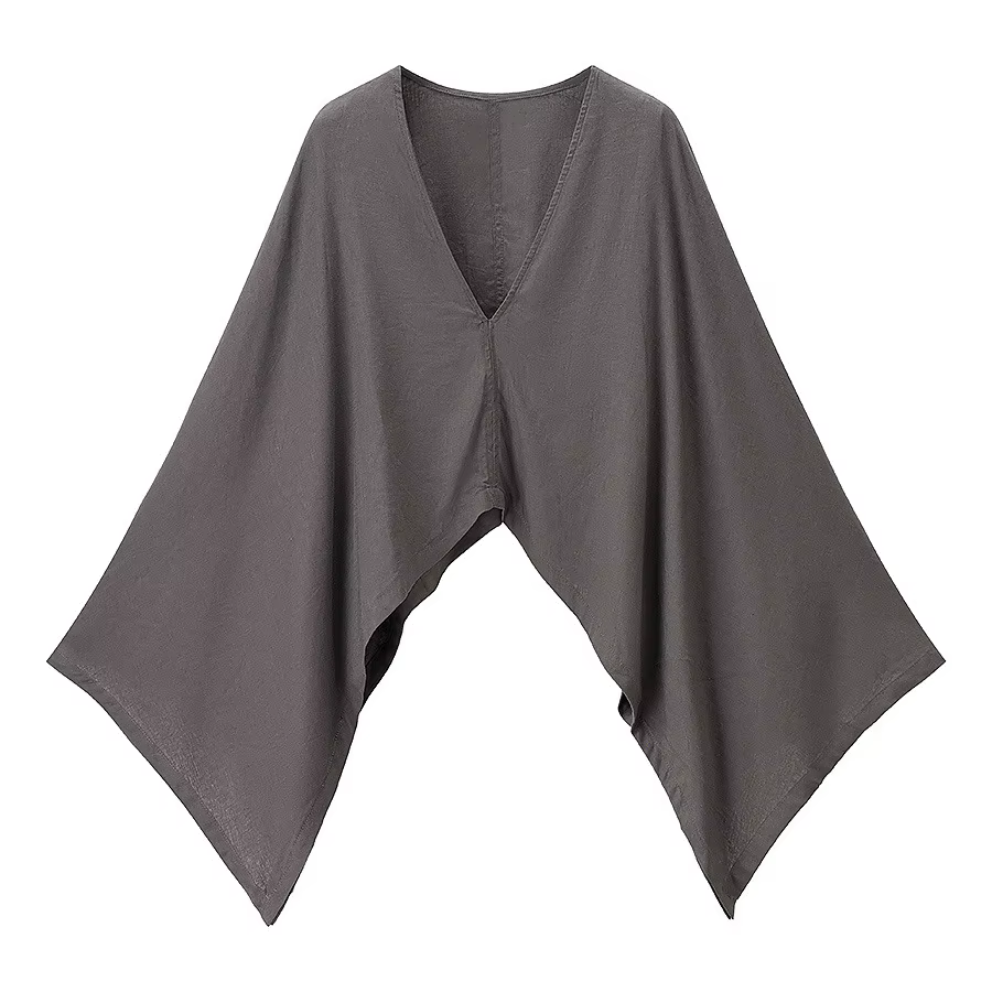 Haut en lin col V grande taille pour femme – Nouvelle collection été, style élégant et tendance, des