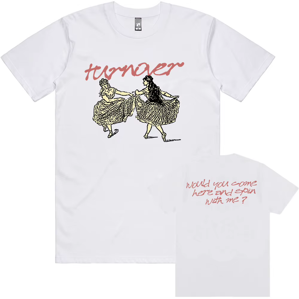 DIZZY TEE TURNOVER Band Rock Band T-shirt Grunge mode unisexe Streetwear été coton ample hommes t-sh