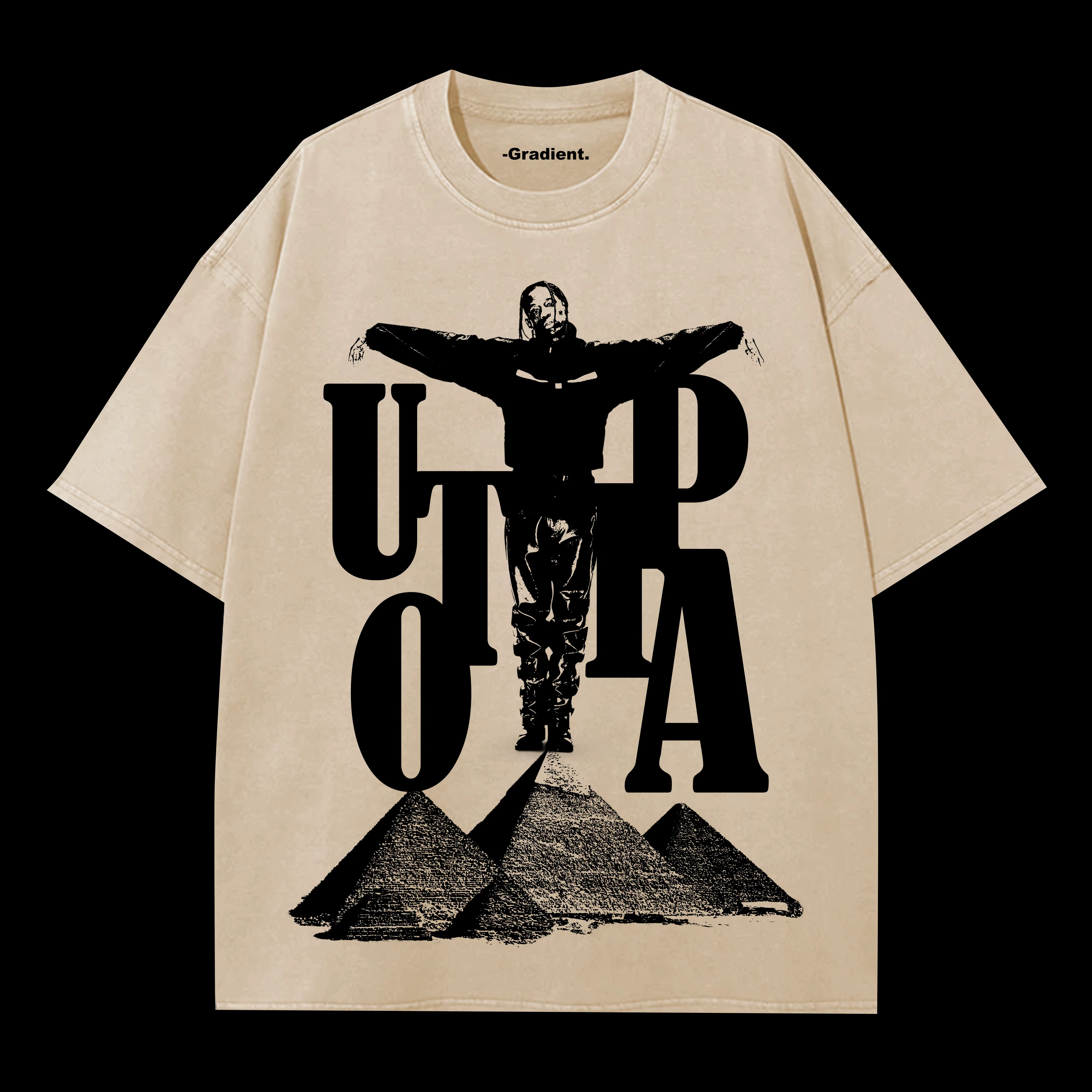 T-shirt Oversize Travis Scott UTOPIA 2026 World Tour pour Fans – Coton Confortable Y2K pour Homme et