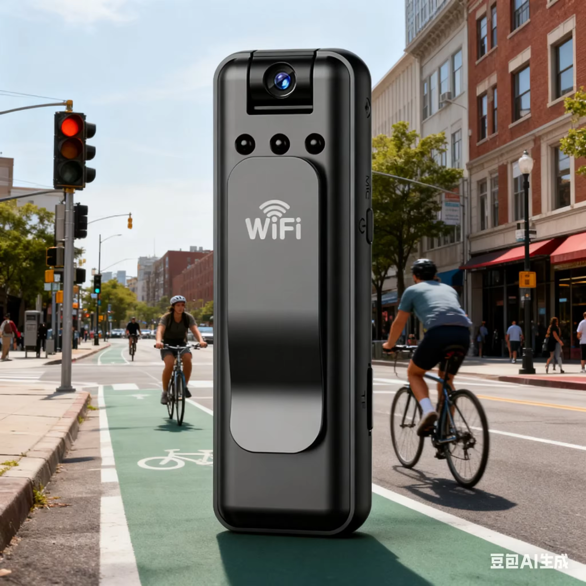 Caméra de sport WiFi sans fil, caméra d'action compacte avec enregistrement vidéo, corps Portable po