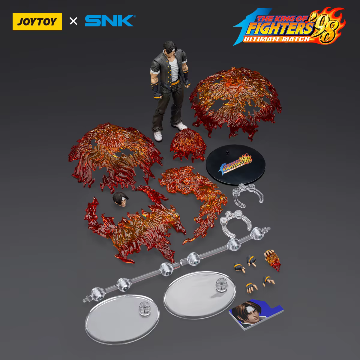 Figurine d'action JOYTOY SNK sous licence officielle KOF 98 The King Of Fighters, équipe d'héros, av