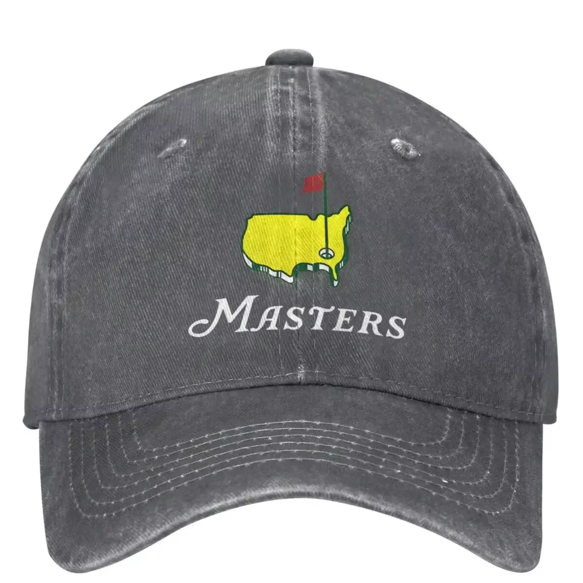 The Masters Trucker Hat Outfit Rétro Denim Délavé Papa pour Hommes Femmes Courir Casquettes de Golf