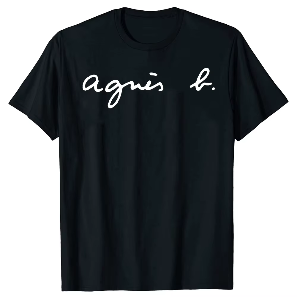 Nouvelle collection été 2026 : T-shirt unisexe classique à imprimé lettres Agn, style streetwear fra