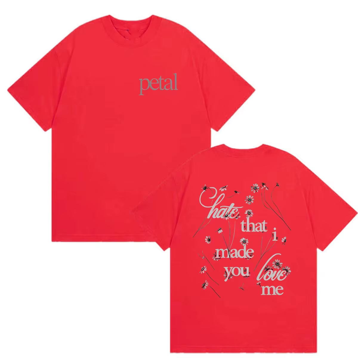 T-shirt unisexe Ariana Grande Petal Hate That I Made You Love Me Album 2026 imprimé, style vintage H
