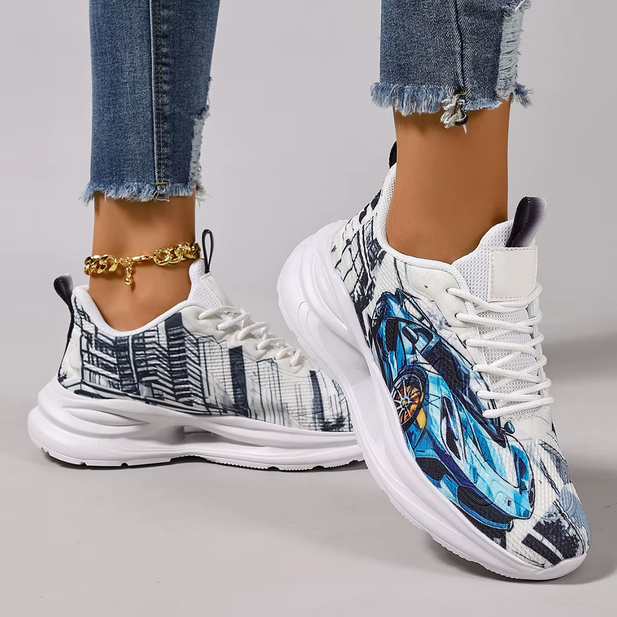 ELUVA mode baskets pour dames chaussures de marche confortables anti-dérapant respirant chaussures d