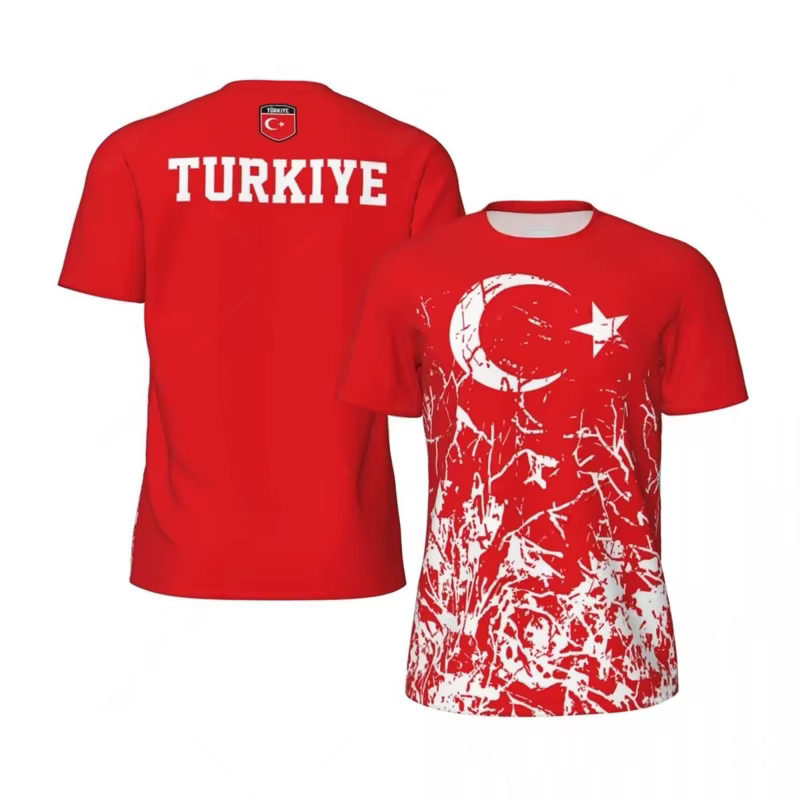 T-shirt de sport imprimé en 3D à manches courtes pour hommes, t-shirts à séchage rapide, t-shirt de 