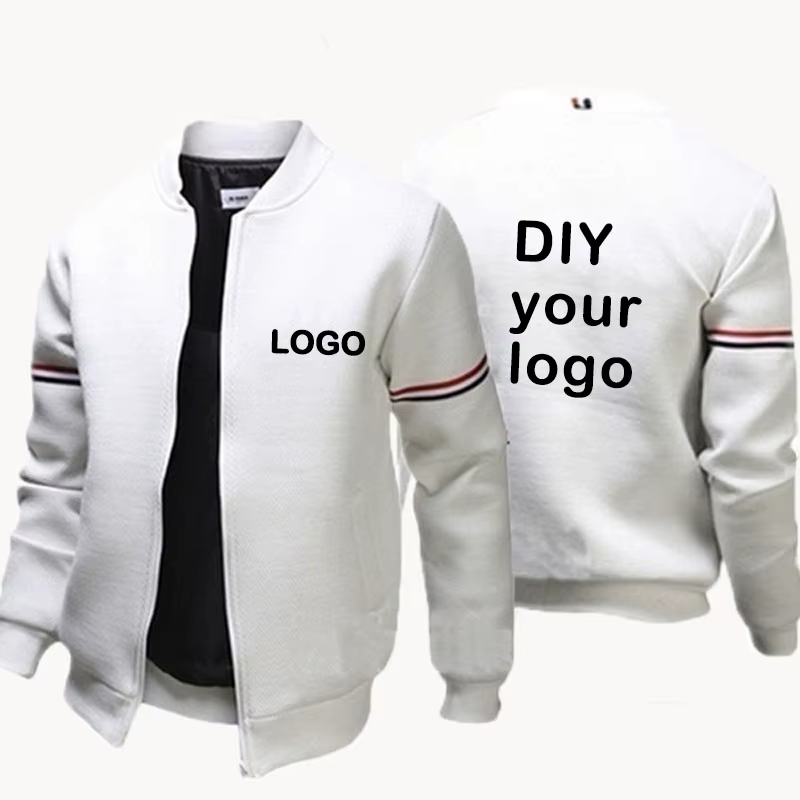 Veste décontractée coupe cintrée pour hommes, haut de sport, nouvelle veste à fermeture éclair à la 