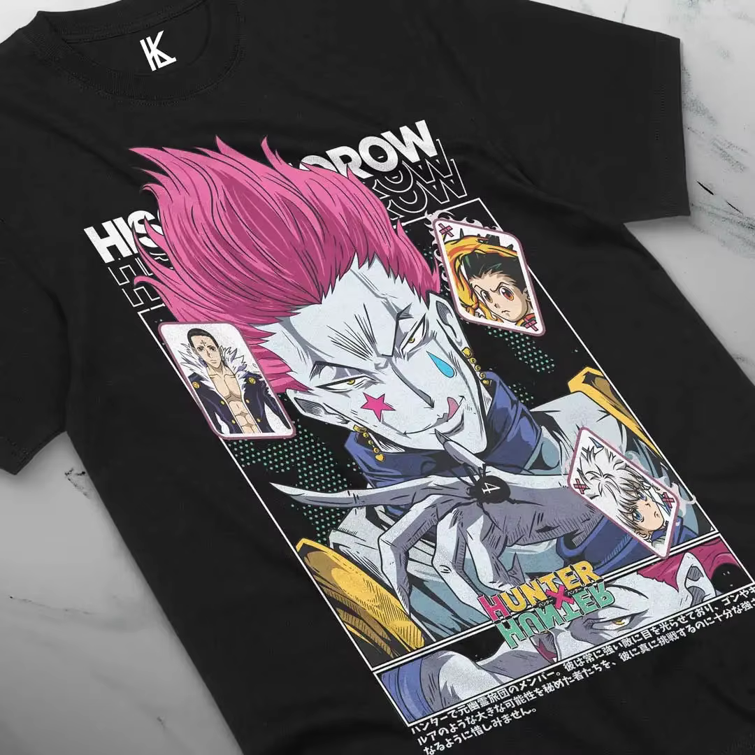 T-shirt unisexe Hisoka Anime, Hunter X, Manga Strip, HXH