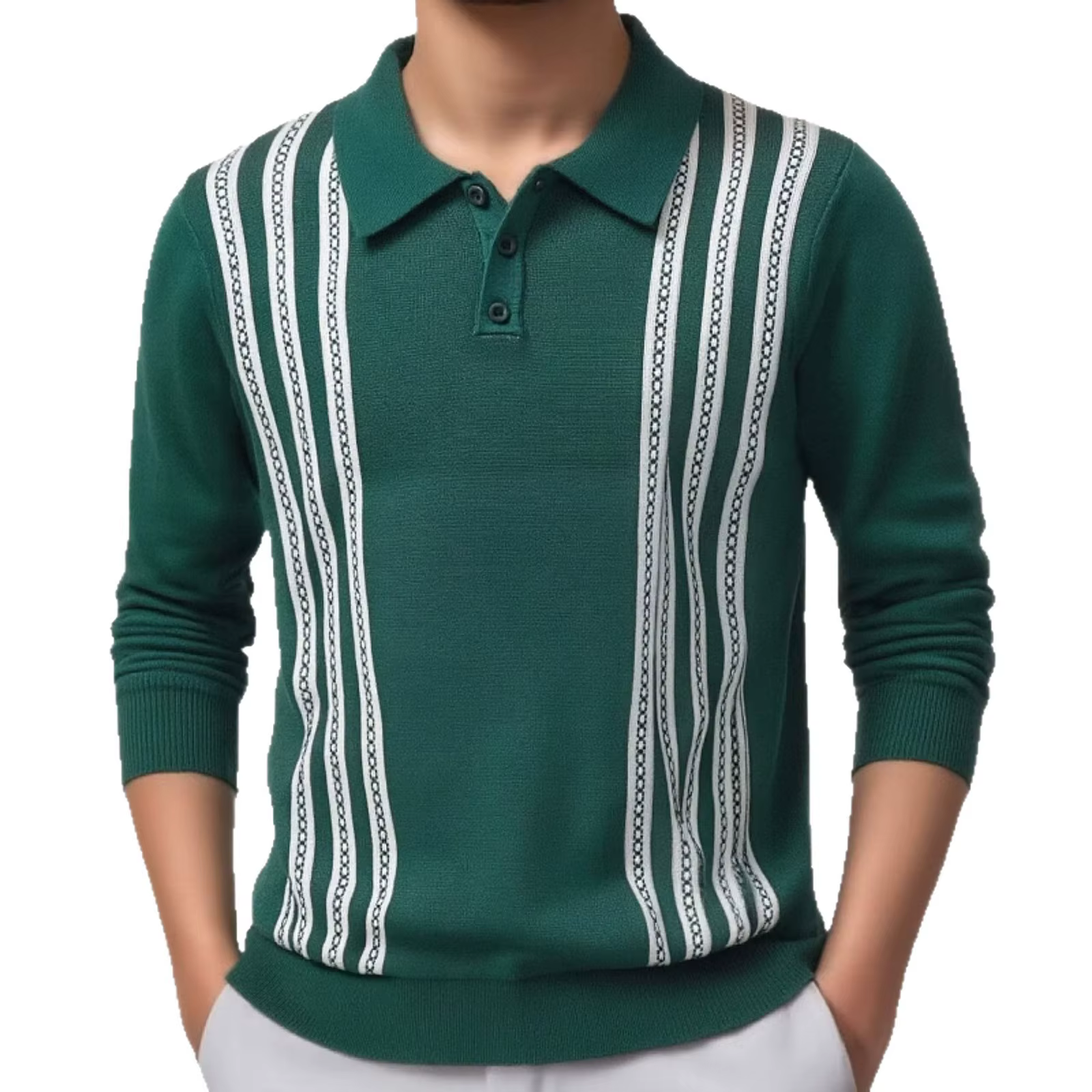 Nouveau printemps vêtements pour hommes mode décontracté affaires tricot pull à manches longues reve