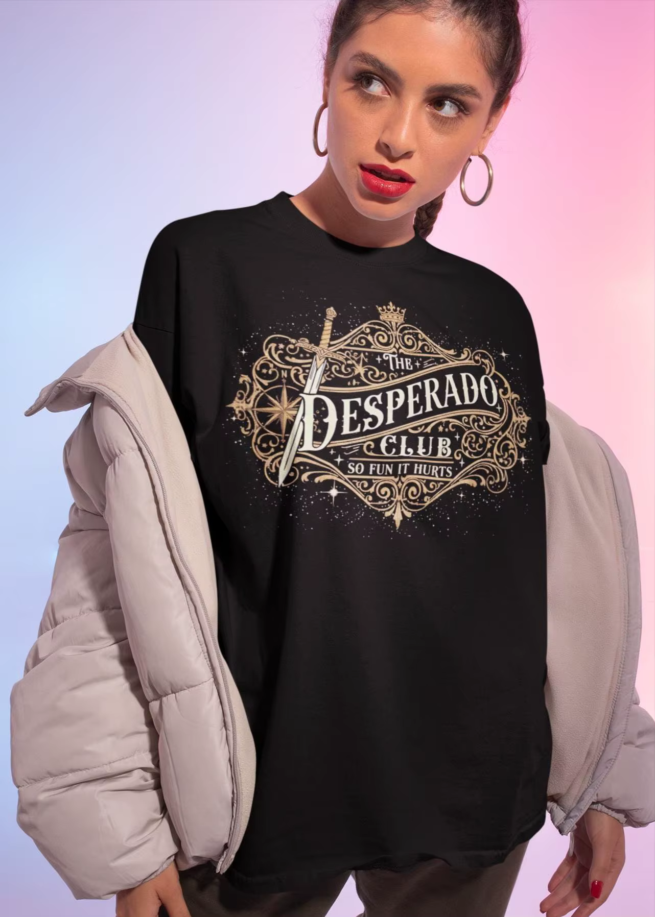 Chemise Desperado Club - T-shirt Dungeon Crawler Carl, Princesse Donut et Mongo, Fantasy Bookish
