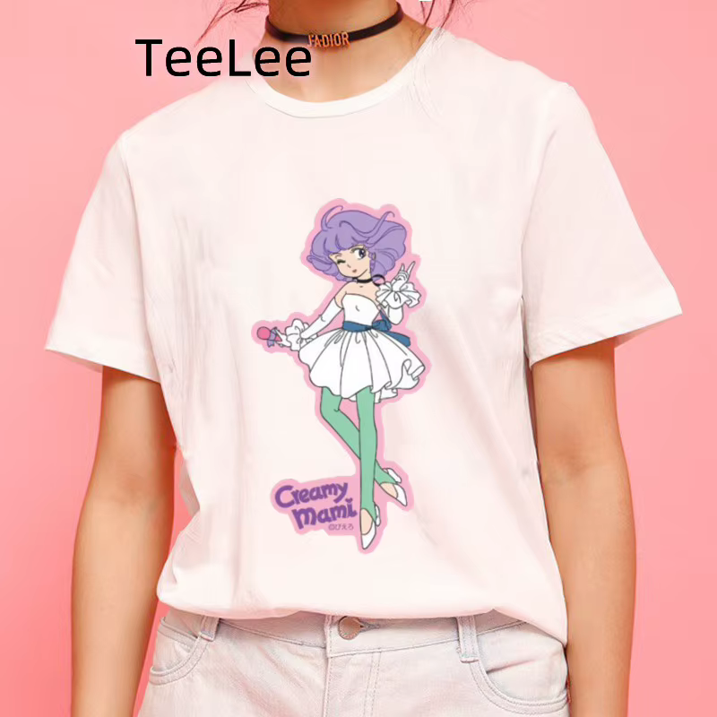 T-shirt à manches courtes pour femme, vêtement mignon, Kawaii, avec dessin animé, impression maman, 