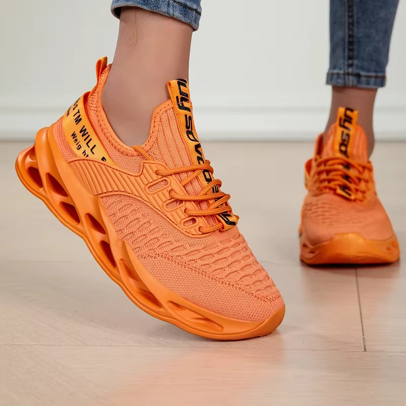 Baskets décontractées violettes pour femmes et hommes, chaussures de course légères et respirantes e
