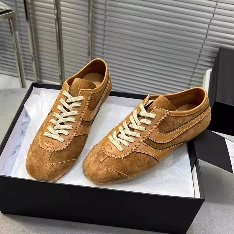 Baskets rétro de l'armée allemande pour hommes et femmes, en cuir véritable et daim, chaussures de s