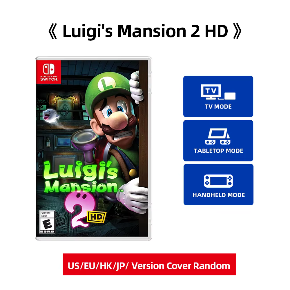 Luigi's Mansion 2 HD - Offres de jeux Nintendo Switch, jeu physique original, genre aventure pour Ni