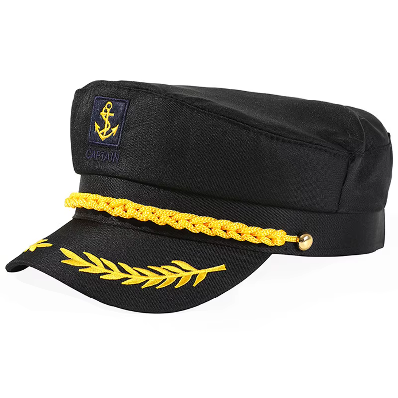 Casquette de baseball vintage style marin, réglable, décontractée, pour cosplay, accessoire de tête 