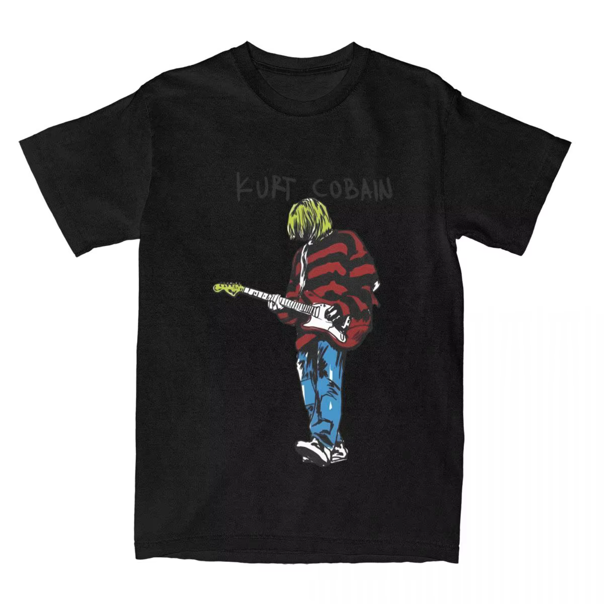 T-shirt manches courtes col rond homme, 100 coton, vintage, Harajuku, grande taille, été