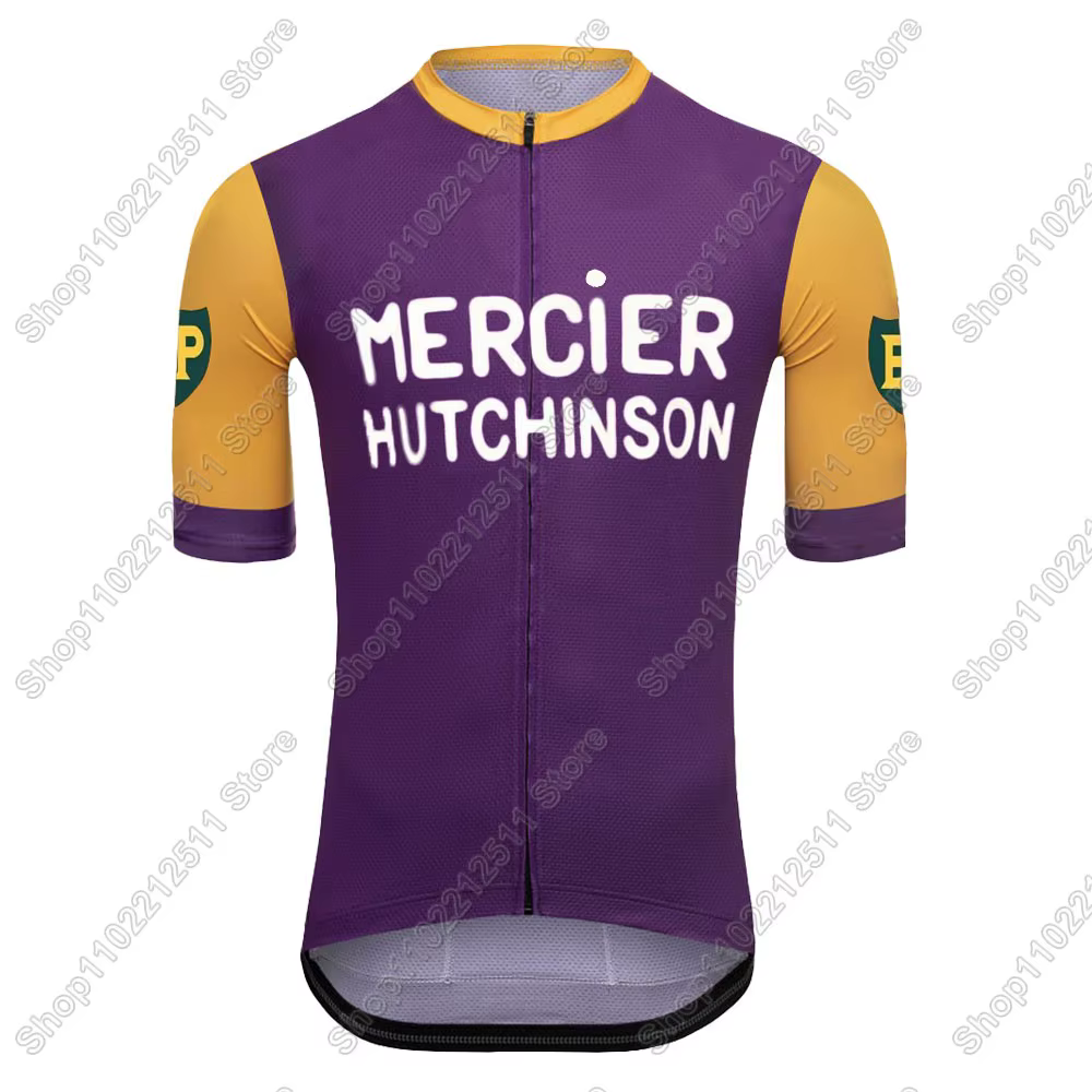Mercier Maillot de cyclisme 2025 équipe Vintage ensemble Maillot de cyclisme ensemble vêtements de v