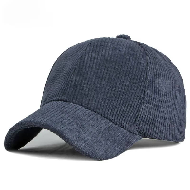 Casquette de Baseball en Velours Côtelé pour Homme, Version Coréenne Ins, Polyvalente, Petit Avant-t
