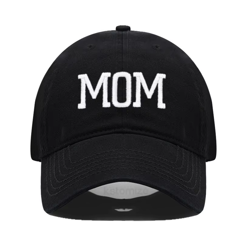 Casquette de Baseball en coton pur brodée DAD MOM pour hommes et femmes, casquette de sport et de Go