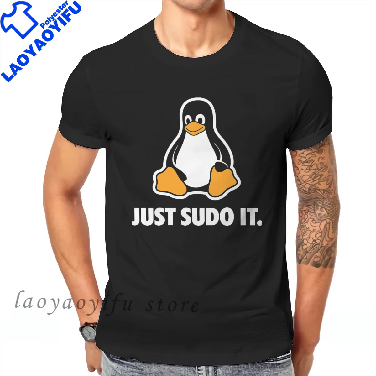T-shirt drôle pour hommes S-5XL, motif Tux le pingouin du système d'exploitation Linux, style vêteme