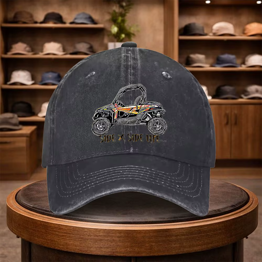 Casquette de baseball imprimée 1 SIDE X SIDE LIFE, casquette décontractée à visière, chapeau tendanc