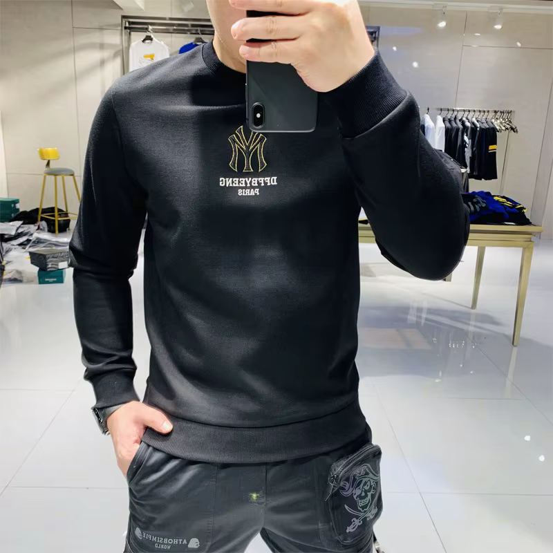 Beaux hommes sweats à capuche Simple marque Logo broderie nouveau automne conception coréenne pull d