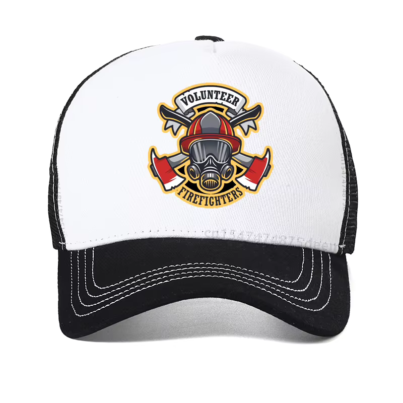 Casquette de baseball pour homme, style pompier bénévole, pour la lutte contre les incendies et les 