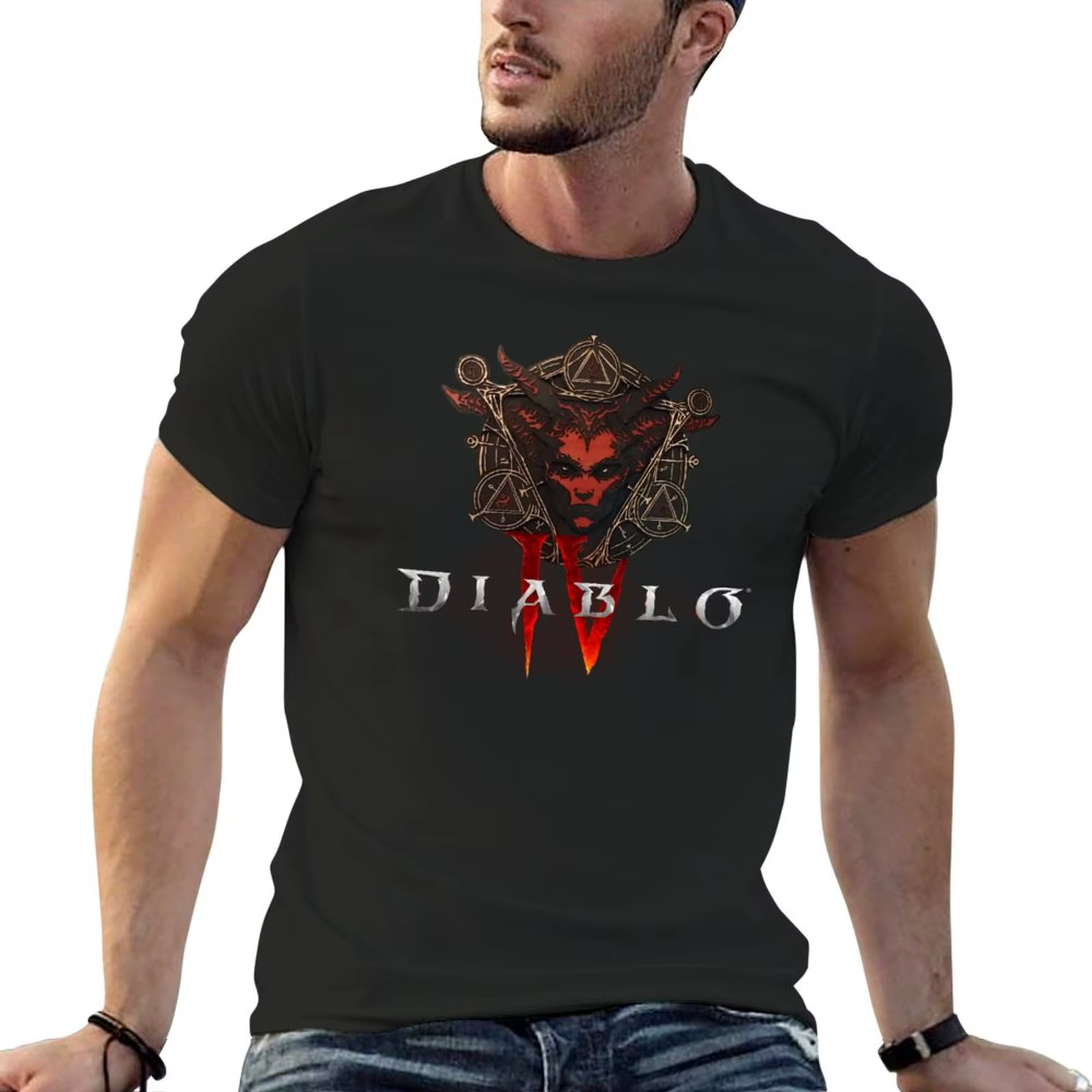 T-shirt Lillith Diablo 4 IV pour homme, vêtement pour garçon, nouveauté