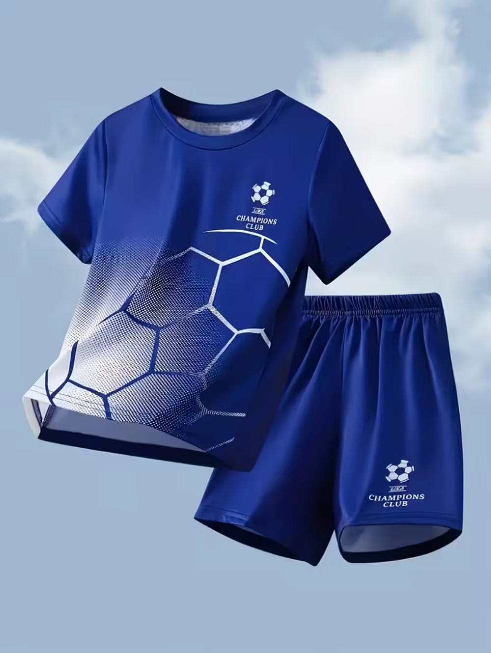 Ensemble de vêtements pour enfants : Maillot de football pour garçon, T-shirt à manches courtes et s